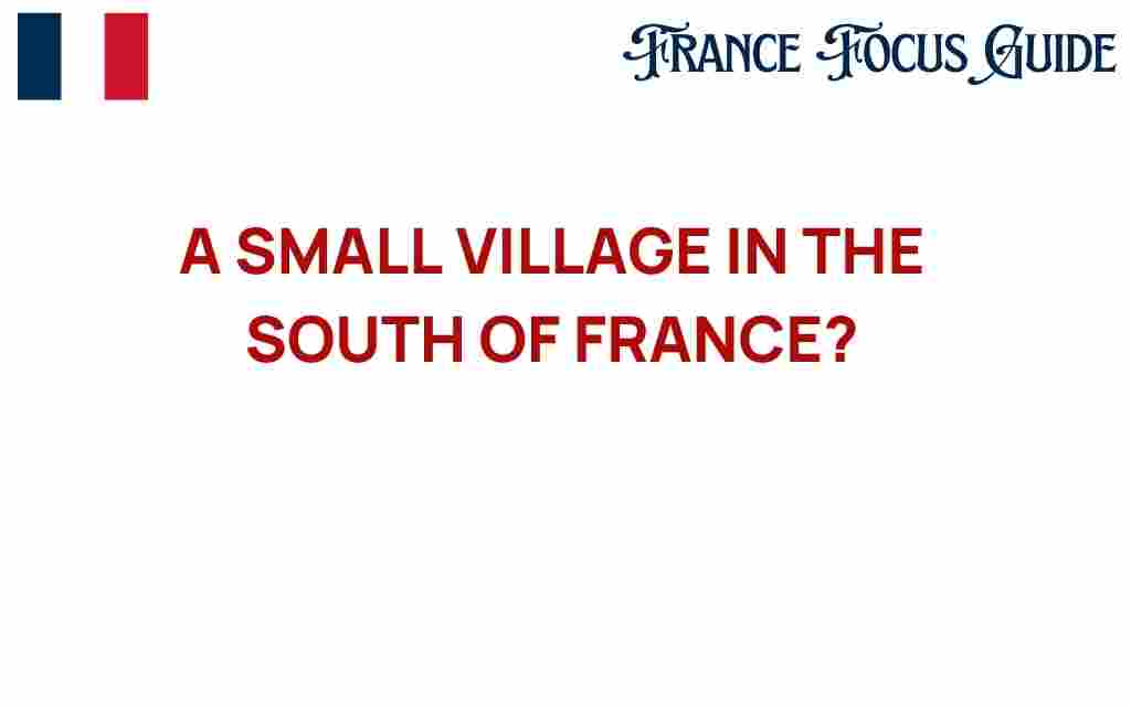 small-village-south-france