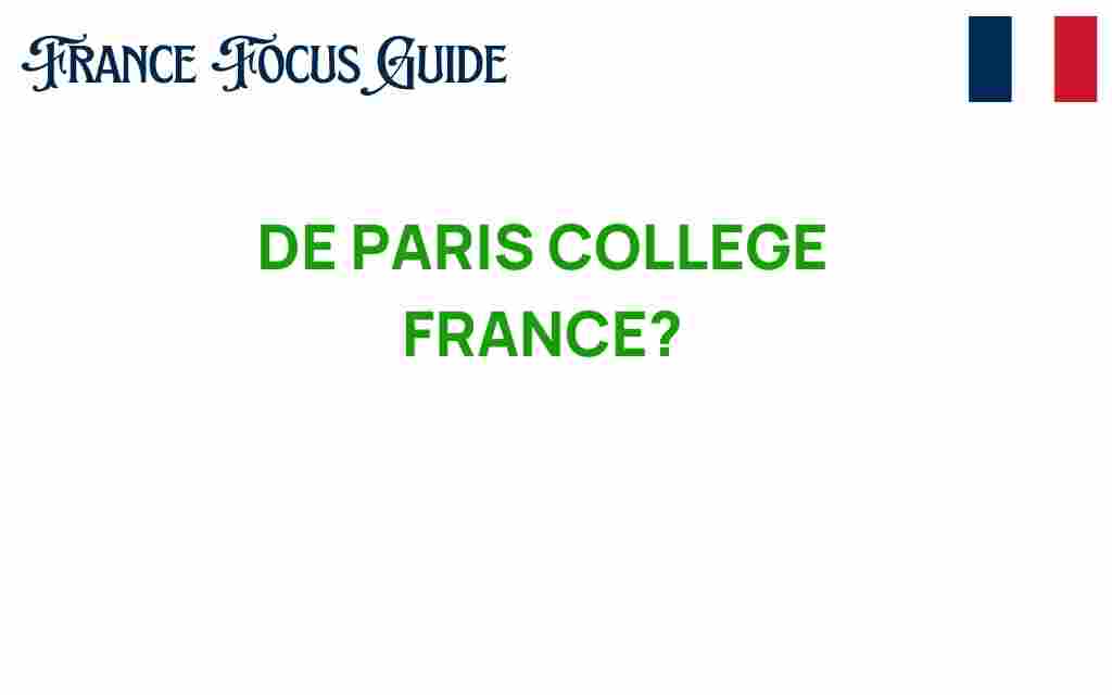 de-paris-college-france
