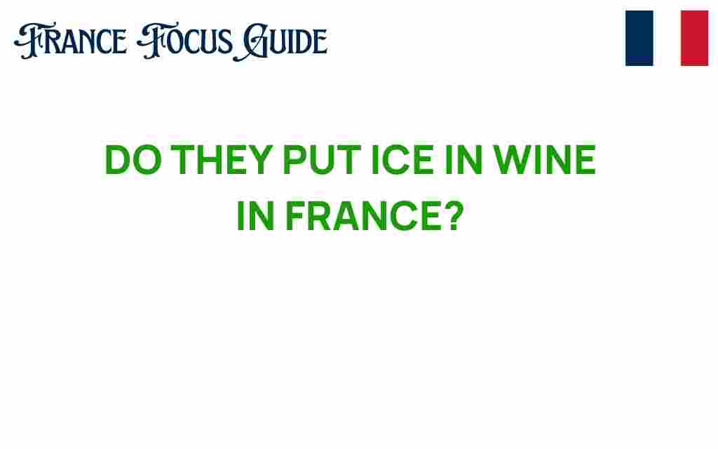 do-they-put-ice-in-wine-in-france