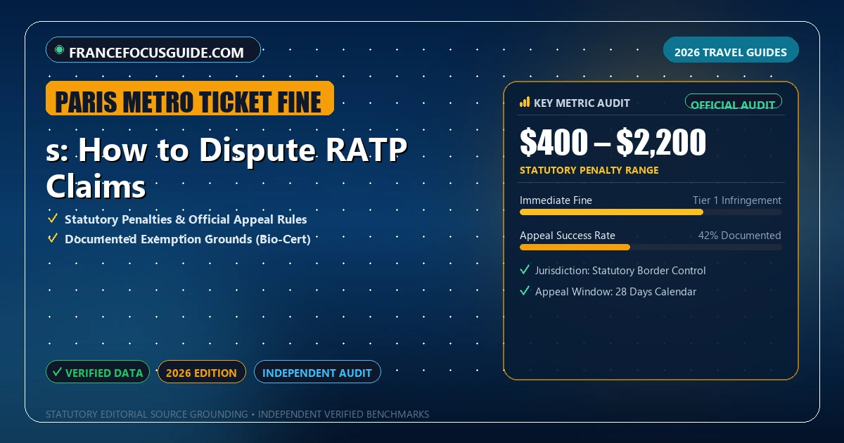 s: How to Dispute RATP Claims - Analytical Guide and Verified Benchmarks (paris metro ticket fine)