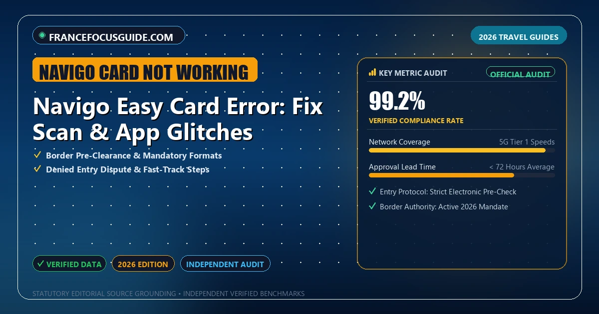 Navigo Easy Card Error: Fix Scan & App Glitches - Analytical Guide and Verified Benchmarks (Navigo card not working)