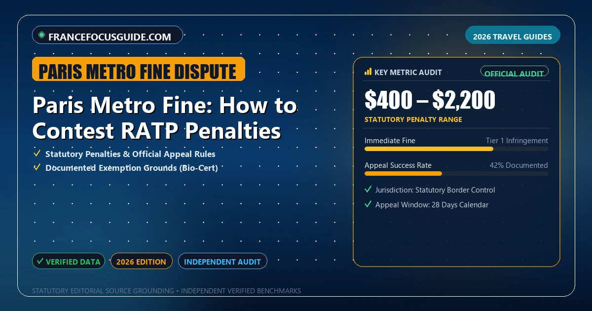 Paris Metro Fine: How to Contest RATP Penalties - Analytical Guide and Verified Benchmarks (paris metro fine dispute)